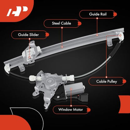 A-Premium Front Passenger Side Power Window Regulator with Motor (2-Pin) - style: Front Passenger Side