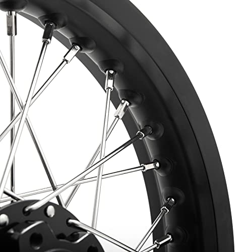 TOFR 14"x2.15" CNC Rear Wheel Rim Hub for Surron SUR-RON Light Bee X LBX - color: Black, size: 14" Rear
