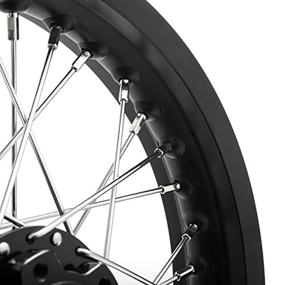 TOFR 14"x2.15" CNC Rear Wheel Rim Hub for Surron SUR-RON Light Bee X LBX - color: Black, size: 14" Rear