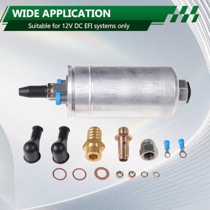 12V 200LPH (53GPH) Inline External High Pressure Electric Fuel Pump