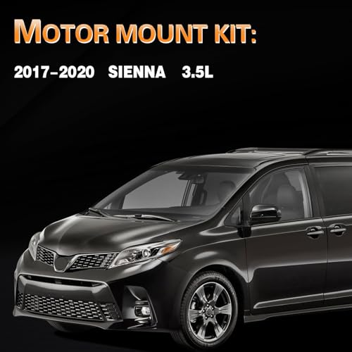 Engine Motor and Transmission Mount Kit for 2017-2020 Sienna 3.5L - size: 2017-2020 Sienna 3.5L