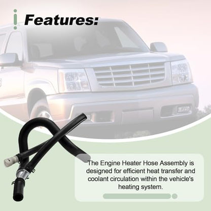 Engine Radiator Surge Tank Heater Hose Assembly Compatible with Chevy Tahoe Suburban Avalanche 1500 2500 Yukon Xl 1500 2500 Escalade 2000-2006 Replace 626-538 626538 15792822