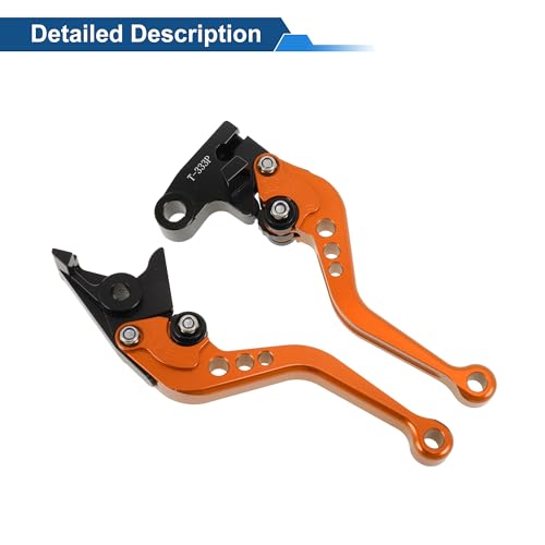 Short Brake Clutch Levers for Triumph Tiger 800 XC/XCX 2015-2018 - color: Orange