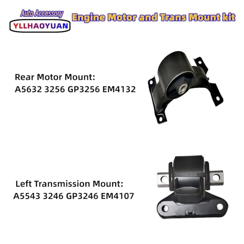 Yllhaoyuan Complete Set of 4 Motor Mounts for 2011-2019 Journey 3.6L - size: 2011-2019 Dodge Journey 3.6L FWD