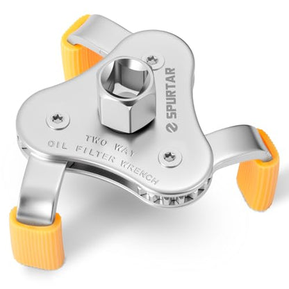 Spurtar 3-Jaw Oil Filter Wrench Adjustable 2-11/16" to 4-1/16" 68mm-104mm