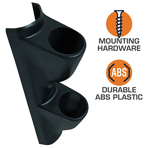 GlowShift Universal Black Dual Pillar Gauge Pod Holder