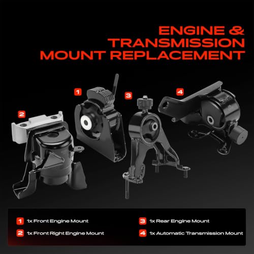 A-Premium Engine Motor Mount and Transmission Mount Kit, Set of 4