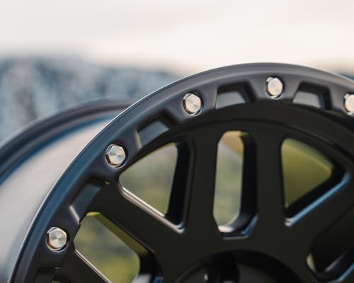RockTrix RT110 18x9 Off-Road Wheels compatible with Toyota Tundra 2007-2021, Matte Black 5x150 Rims -12mm Offset for 33-35 Inch Tire Clearance, Fits Sequoia, Land Cruiser, And Fits Lexus LX570 - color: Matte Black, size: 18x9 -12mm offset