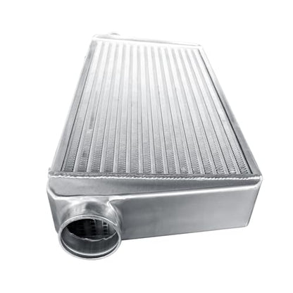 Universal Intercooler 31''x13''x3.7" Front Mount Intercooler 3'' Inlet and Outlet Aluminum Turbo Intercooler Direct Replacement for Any Turbo Charger system - size: 31''x13''x3.7" 3''