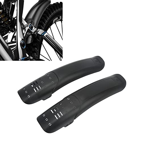 2Pcs Mountain Bike Fender Set Universal Lengthened Hard Shell Plastic and Resin Bike Mud Guards for Outdoor Riding