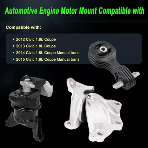 Engine Motor Mount Compatible with 2012-2015 Civic 1.8L Coupe - size: 2012-2015 Civic 1.8L Coupe