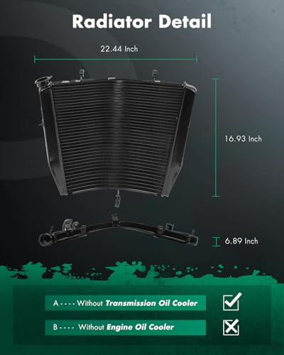 SCITOO 1771014J00 Cooling Radiator Fit for Suzuki - size: 1771014J00