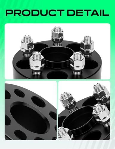 YHTAUTO 5x100 Hub Centric Wheel Spacers 2 Inch for Saab, Subaru, Toyota - size: 2 Inch Thickness, style: 2 PCS