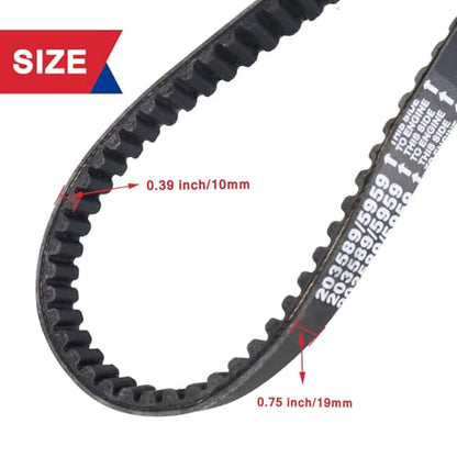 30 Series Go Kart Drive Belt for 212cc 196cc 6.5hp Coleman KT196 CK196 GK200 Manco Dingo TrailMaster Go Kart Cart Baja Warrior Mini Bike Manco 5959 Comet 203589 Murray 12-8487 Heavy Duty 3PCS