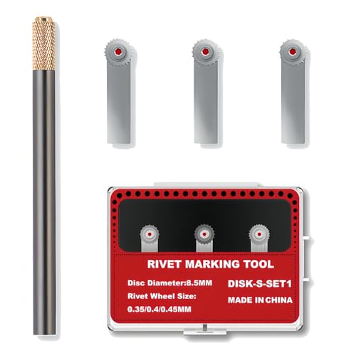 Model Rivet Maker Tool, Small Diameter 0.35-0.45mm, for 1/100 Scale - size: RM-S1