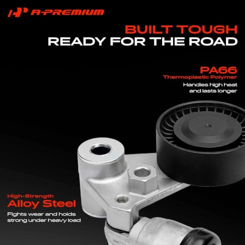 A-Premium Belt Tensioner Assembly with Pulley Compatible with Hyundai, Kia