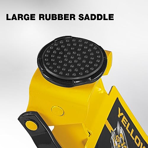 YELLOW JACKET Low Profile Floor Jack with Dual Pumps Quickly Lift Hydraulic Car Jack with Pad, 4 Ton (8,800 lb) Capacity - color: Steel, size: 4T low profile dual pump