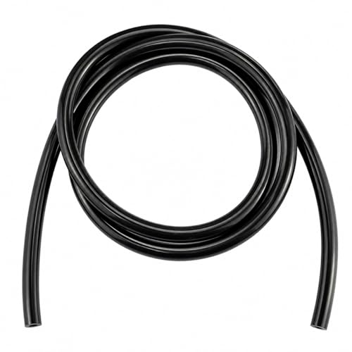 Ucreative 10FT ID 1/4" (6mm) OD 0.472" (12mm) Silicone Vacuum Hose Black - color: Black, size: 1/4" (6mm) - 10FT