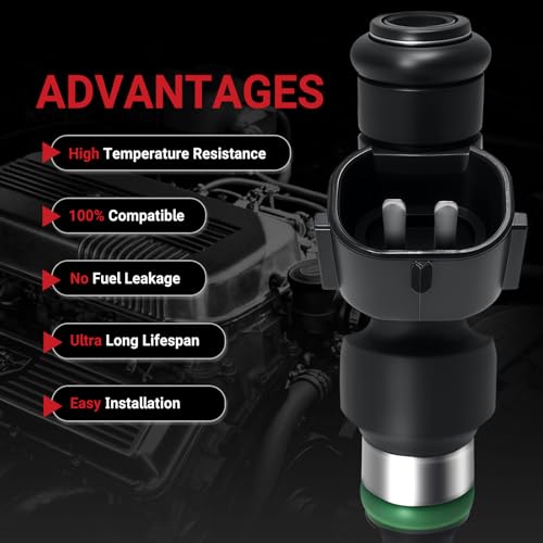 FBY2850 Fuel Injector Compatible with Nissan 2.0L 1.8L Set of 4 - size: FBY2850