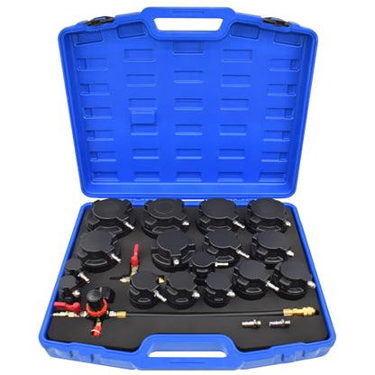 19PCS Turbo System Leakage Tester Kit, Turbo Boost Leak Tester - size: 19pcs
