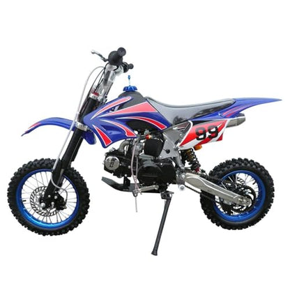 Full Fender Fairing Kit with Graphics Decals for Apollo 110cc 125cc 140cc 150cc 200cc 250cc Dirt Bikes | Durable ABS Plastic Bodywork Set with Fenders, Side Panels, Tank Shrouds (Blue) - color: Blue