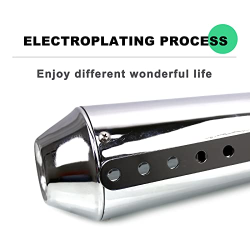 Sporacingrts Stainless Steel Motorcycle Exhaust Muffler Silver - color: Sliver