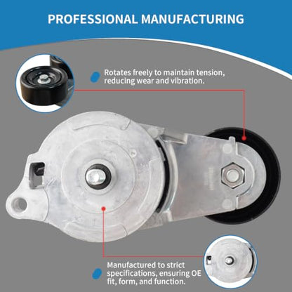 39142 Engine Belt Tensioner Serpentine Belt Drive Idler Pulley Kit - size: 90K-39142