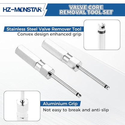 2Pcs Valve Core Removal Tool, Tire Valve Stem Puller Rod Tool