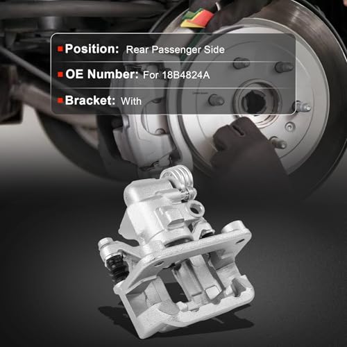 cciyu Rear Right Disc Brake Caliper Assembly With Bracket 18B4824A - size: Rear Right[18B4824A]