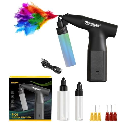 LIONBOW Small Electric Paint Sprayer Gun, Cordless Paint Spray Gun for Painting Cars,Cabinet, Paint Repair and DIY(1 Gear)