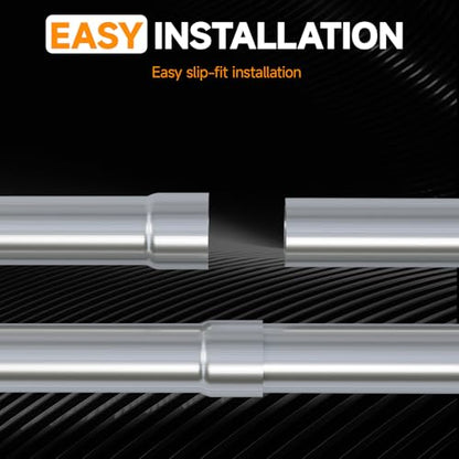 A-KARCK Straight Exhaust Pipe 2.25" OD, Stainless Steel 30" Long Mandrel Exhaust Tube - size: 2.25", style: 30 INCH