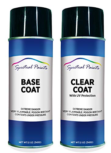 Spectral Paints Compatible/Replacement for Nissan KAD Gun Metallic 12 oz. Aerosol Spray Paint and Clear Coat