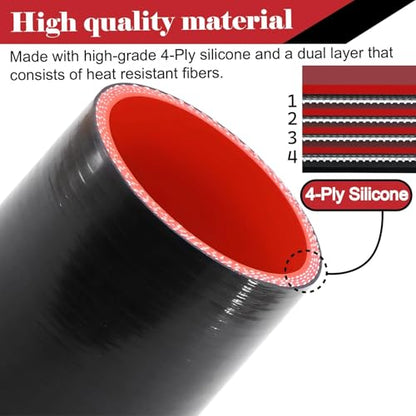 2.5 inch Silicone Coupler ID 2-1/2" Intake Intercooler Turbo Hose Coupling - size: 2.5 Inch