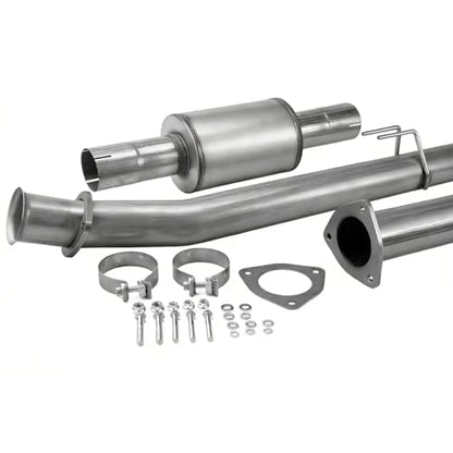 Stainless Steel Exhaust Pipes Kit + Muffler for 2011-2023 Ford F-250 F-350 F-450 SuperDuty Pickup Truck 6.7L 4" Powerstroke Diesel - size: for 2011-2023 F-250 F-350 F-450
