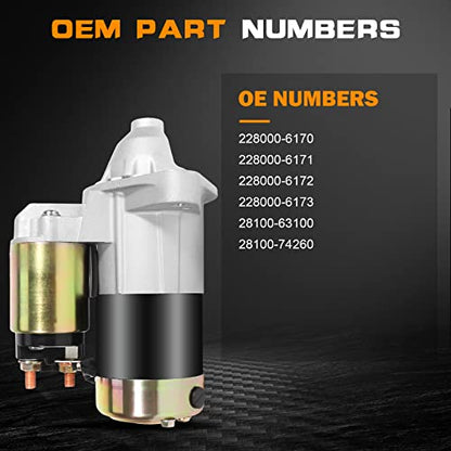 New Starter Compatible for Toyota for Corolla L4 1.8L 2003-2008