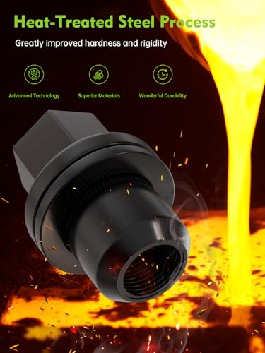 AUTOPTIM M14x1.5 Lug Nuts - Replacement for Land Rover LR3 LR4 Range Rover - color: Black
