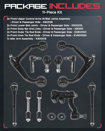 11Pc Control Arm Suspension Kit Fit for Chevy Silverado 2011-2019 - size: Fit for Silverado 11-19 11x Control Arm Kit (98)