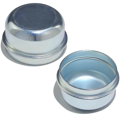 iBroPrat 2pcs Trailer Hub Cap 1.98" for Most 2000 to 3500 Pound Axles
