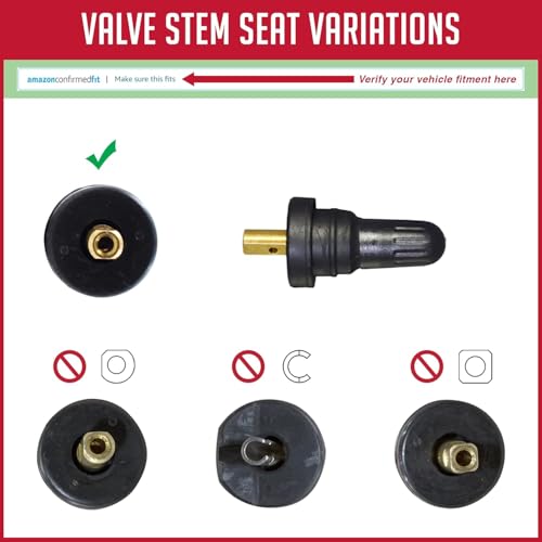 Wheel Accessories Parts PDQ TPMS 12 Pack Replacement Rubber Snap-in Valve Stem for Chevrolet GMC Ford Equivalent to: None, OEM: TPMS-76 - size: 12 PC - Black, style: Short GM Ford