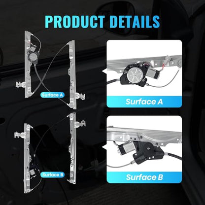 748-524 Front Left Driver Side Power Window Regulator with Motor 6 Pins - style: 748-524