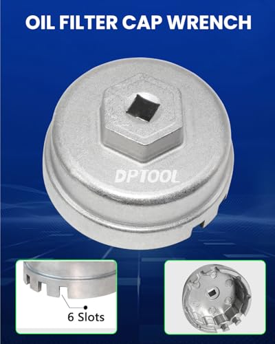 DPTOOL 64.5mm Oil Filter Cap Wrench Oil Filter Housing Removal Tool