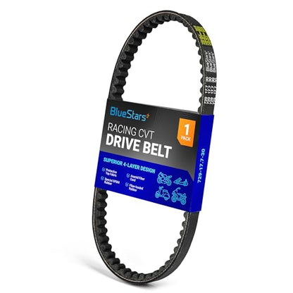BlueStars 729-17.7-30 Racing CVT Drive Belt - Fits 125cc 150cc GY6 Engine - size: 729-17.7-30