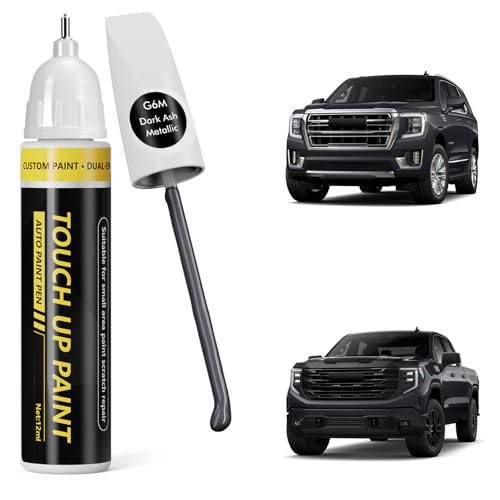 (Dark Ash Metallic (G6M) Car Touch Up Paint for GMC - color: Dark Ash Metallic (G6M) for 2025 Sierra/2024 Sierra/2023 Sierra/2025 Sierra EV/2025 YUKON & YUKON XL/2024 YUKON & YUKON XL/2026 HUMMER EV PICKUP/2025 HUMMER EV PICKUP/2024 HUMMER EV PICKUP/2026