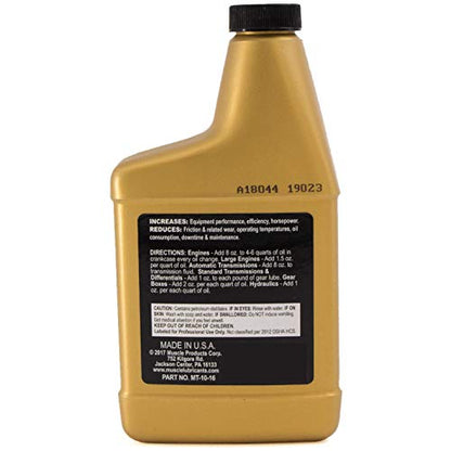 Muscle Metal Treatment MT-10, 16 Fluid Ounces, Anti-Friction Oil Additive - size: 16 Ounce