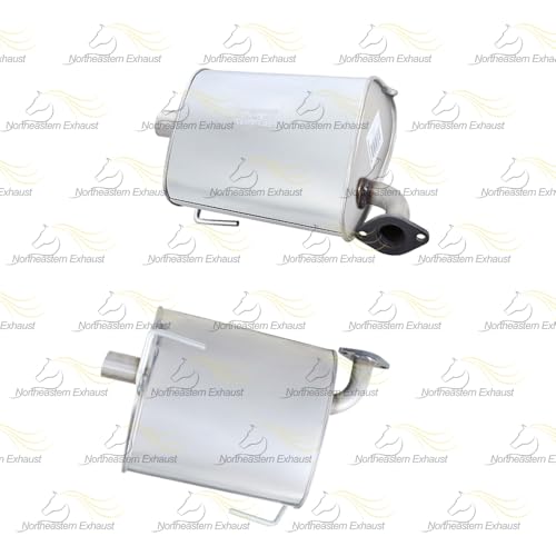 Exhaust Resonator Y-Pipe and Pair of Muffler Kit Compatible for 2009-2013 Subaru Forester 2.5L | Stainless Steel | Northeastern Exhaust | Free Gaskets, Clamps, Hangers, and Bolt kit Included