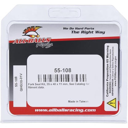 All Balls Racing Fork Seal Kit for Honda CRF150F XL125 V Varadero 1969-2020