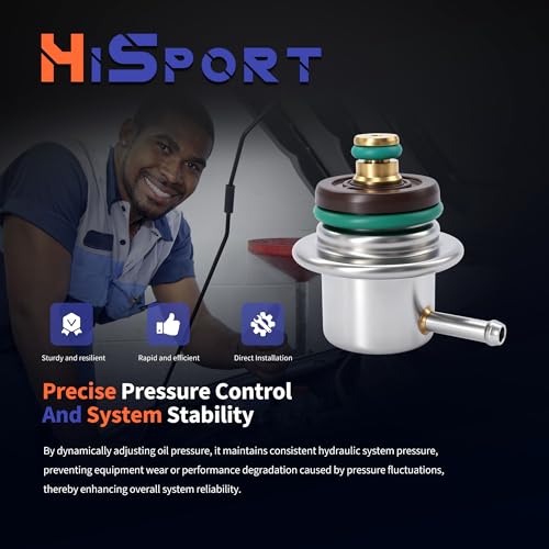 HiSport XR3Z9C968AA Fuel Injection Pressure Regulator Compatible with Ford - size: HSFPR968AA