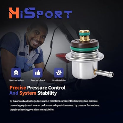 HiSport XR3Z9C968AA Fuel Injection Pressure Regulator Compatible with Ford - size: HSFPR968AA