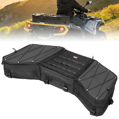 KEMIMOTO Portable ATV Front Rear Rack Bag UTV Cargo Bed Storage