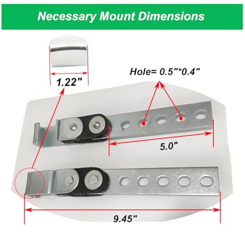 Exhaust Hanger Open End Heavy Duty 360° Swivel Universal Fit 4 Pack - size: 4 Pack